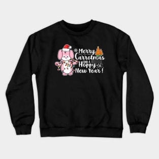 Merry Christmas And A Hoppy New Year! Crewneck Sweatshirt